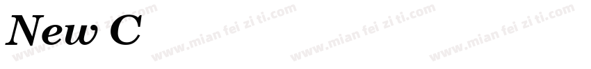 New Century Schoolbook Italic字体转换
